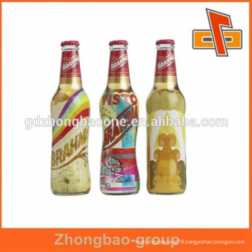 Plastic Film Manufacturer!! heat sensitive bottle beer label for neck packing